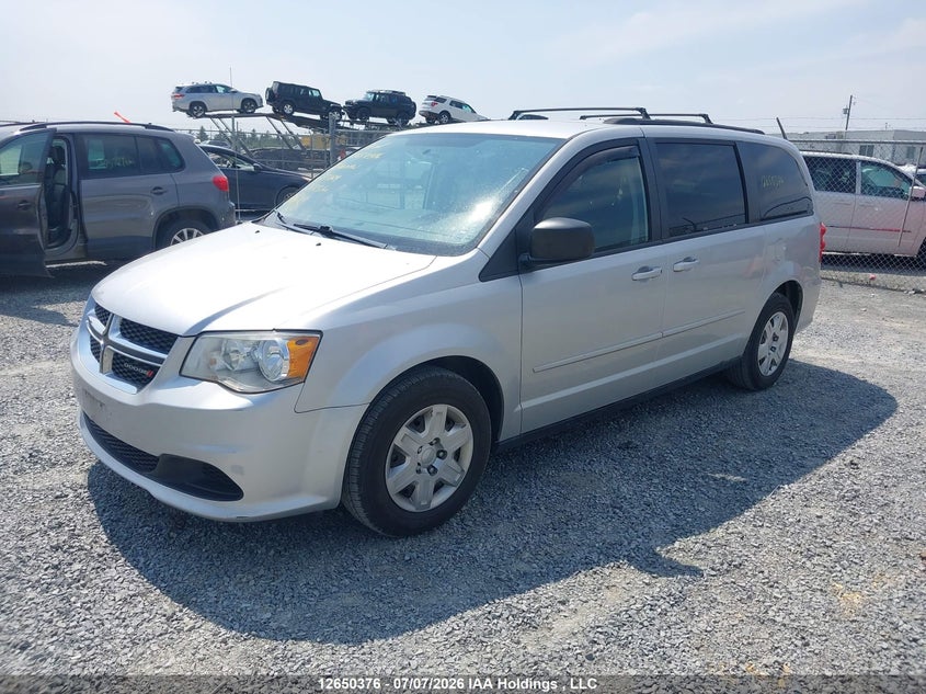 2012 Dodge Caravan, Rear, IAAI, VIN 2C4RDGBG1CR271609 — photo 2