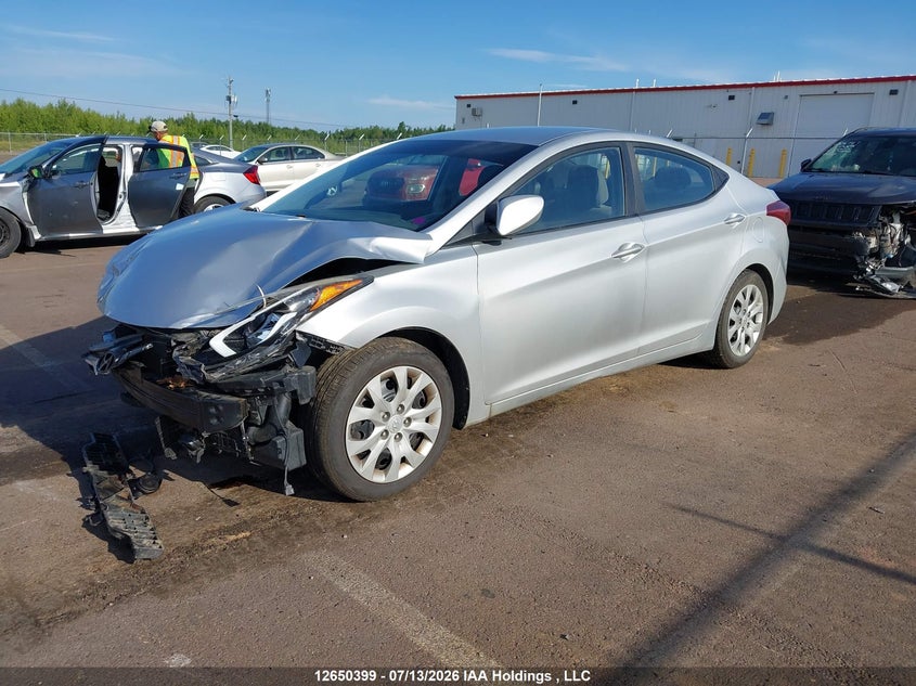 2014 Hyundai Elantra, Удар спереду, IAAI, VIN 5NPDH4AE4EH520188 — фото 2