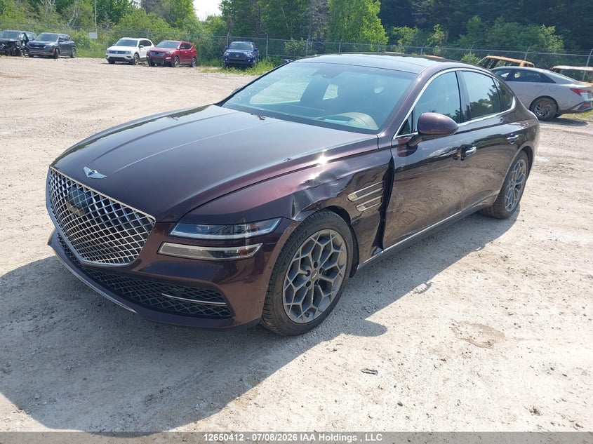 Vin: kmtgb4sc9mu043808, lot: 3052013, genesis g80 2.5t advanced awd 20212