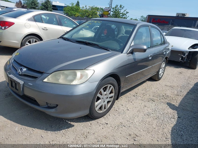 2005 Honda Civic, Удар сзади, IAAI, VIN 2HGES16645H025330 — фото 2