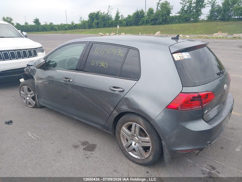 2017 Volkswagen Golf S/Wolfsburg VIN: 3VW117AU0HM033310 Lot: 12650436