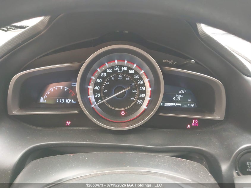 2015 MAZDA 3 SEDAN 2.0L I-4 DI, DOHC, VVT, 155HP