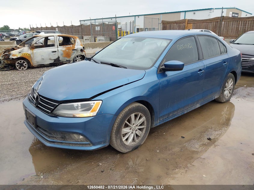 2017 Volkswagen Jetta, Front, IAAI, VIN 3VW2B7AJ8HM396882 — photo 2