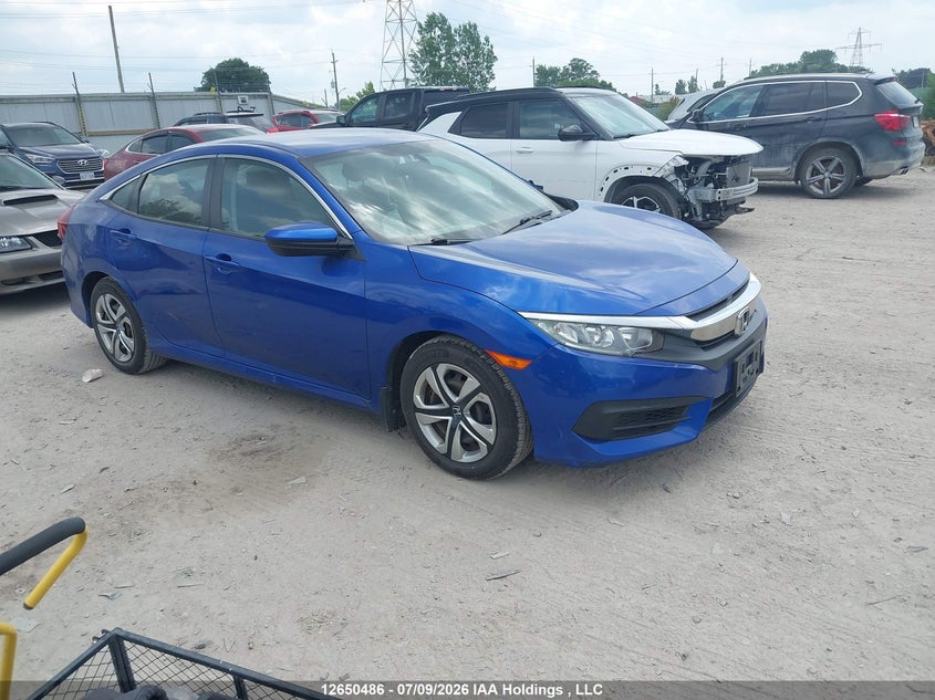 2018 Honda Civic Lx, Левый бок, IAAI, VIN 2HGFC2F51JH030347