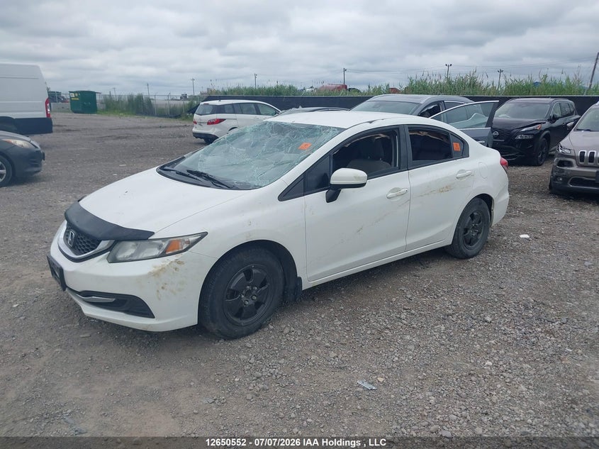 2015 Honda Civic, Front, IAAI, VIN 2HGFB2F41FH057209 — photo 2