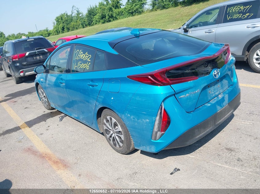 Vin: jtdkarfp4l3150016, lot: 3052271, toyota prius prime 20203