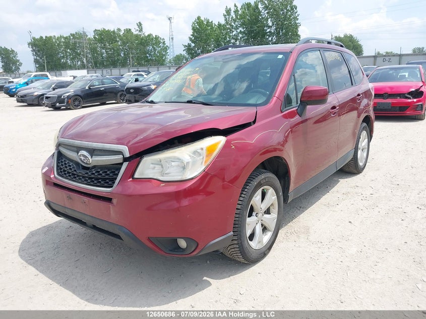 2014 Subaru Forester, Удар спереди, IAAI, VIN JF2SJCHC0EH464051 — фото 2