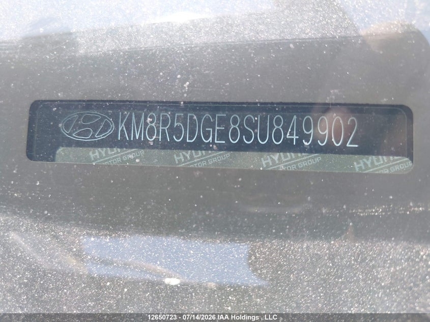 2025 Hyundai Palisade Ultimate Calligraphy VIN: KM8R5DGE8SU849902 Lot: 12650723