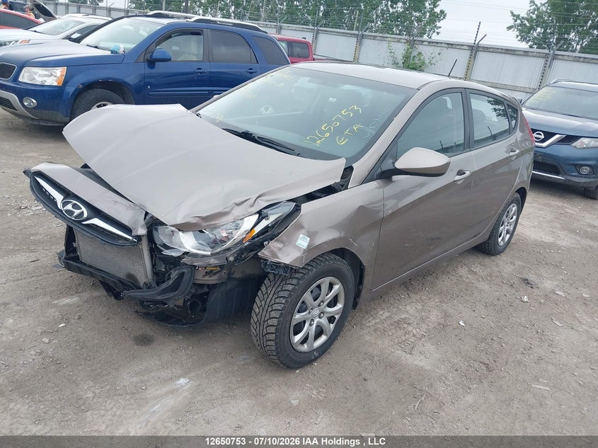 Vin: kmhct5aexdu127263, lot: 3052376, hyundai accent gl 20132