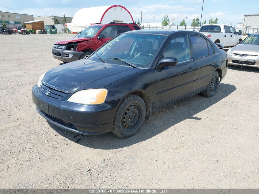 2001 Honda Civic, Удар сзади, IAAI, VIN 2HGES166X1H905555 — фото 2