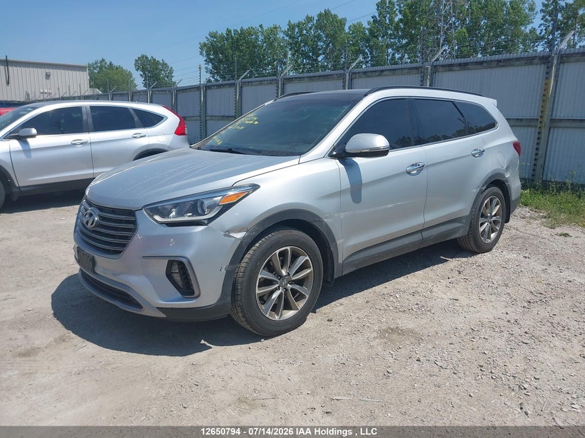 Vin: km8sndhf3ju270811, lot: 3052424, hyundai santa fe se/limited 20182