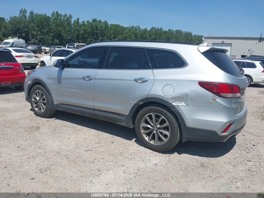 Vin: km8sndhf3ju270811, lot: 3052424, hyundai santa fe se/limited 20183