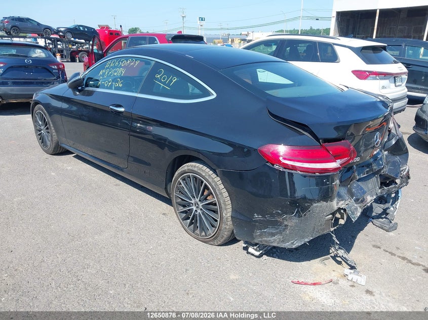 Vin: wddwj8ebxkf875284, lot: 3052525, mercedes-benz c 300 4matic 20193
