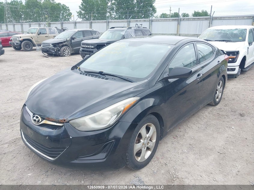 2014 Hyundai Elantra, Удар ззаду, IAAI, VIN 5NPDH4AE2EH455597 — фото 2