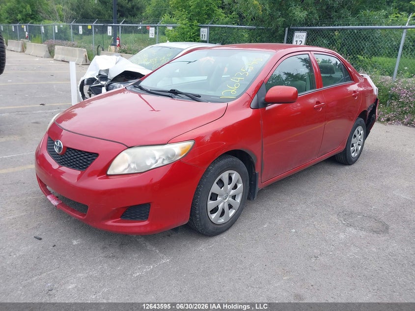 2009 Toyota Corolla, Левый бок, IAAI, VIN 2T1BU40E69C166882 — фото 2