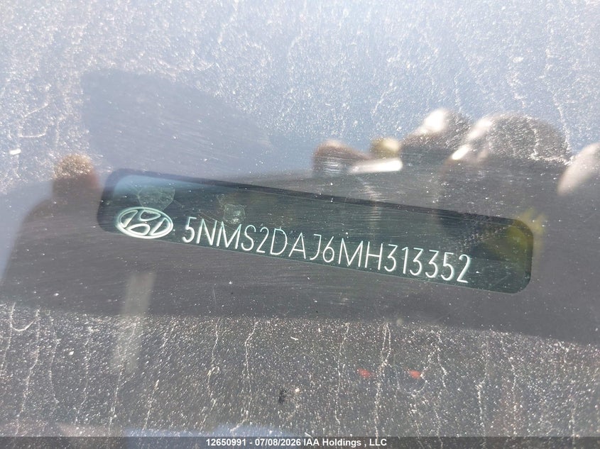 2021 Hyundai Santa Fe Essential Awd VIN: 5NMS2DAJ6MH313352 Lot: 12650991