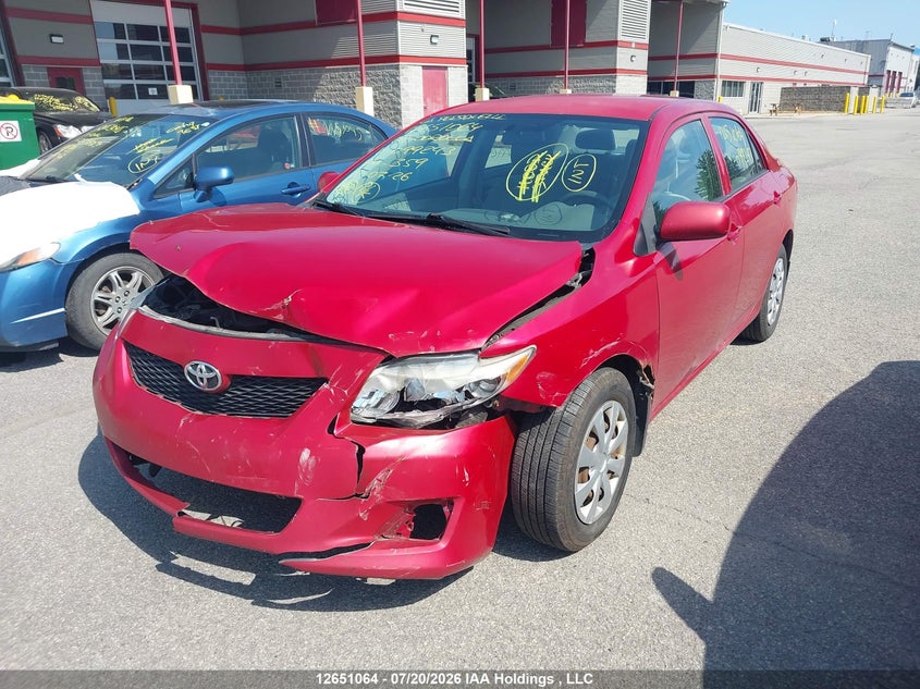 2009 Toyota Corolla, Удар спереди, IAAI, VIN 2T1BU40E99C099243 — фото 2