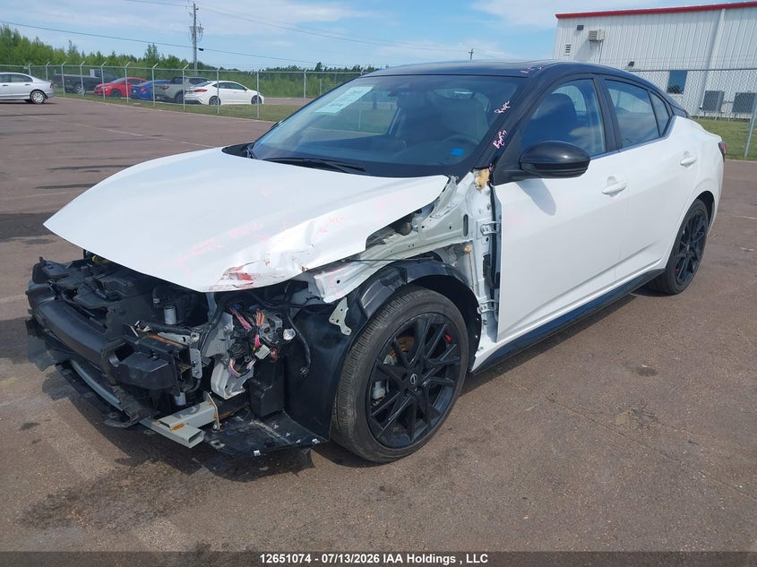 2025 Nissan Sentra Sr, Front, IAAI, VIN 3N1AB8DV3SY325742 — photo 2