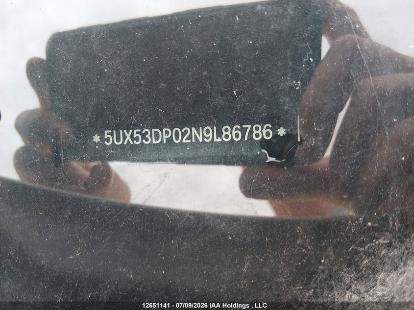 2022 BMW X3 VIN: 5UX53DP02N9L86786 Lot: 12651141