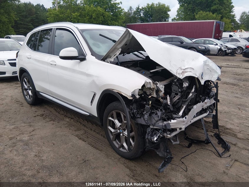 2022 BMW X3 VIN: 5UX53DP02N9L86786 Lot: 12651141