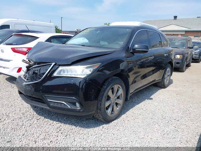 2016 Acura MDX, Удар спереди, IAAI, VIN 5FRYD4H83GB501421 — фото 2