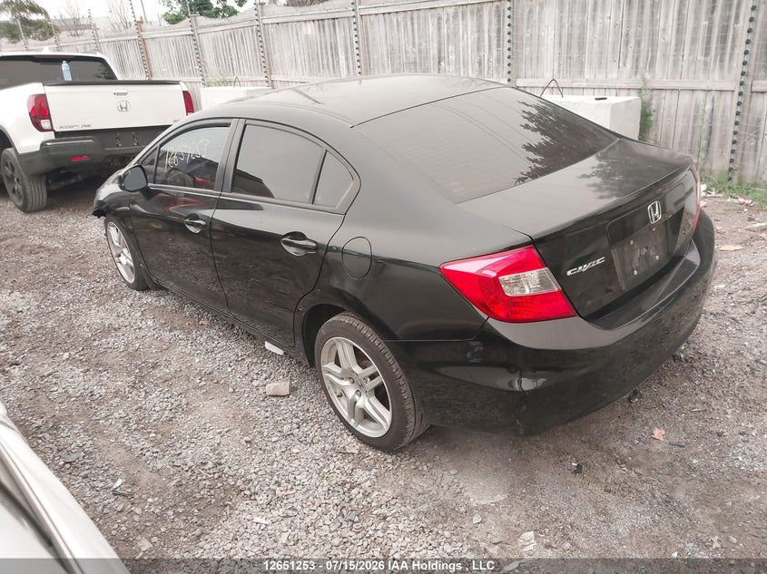 Vin: 2hgfb2f56ch002212, lot: 3052948, honda civic 20123