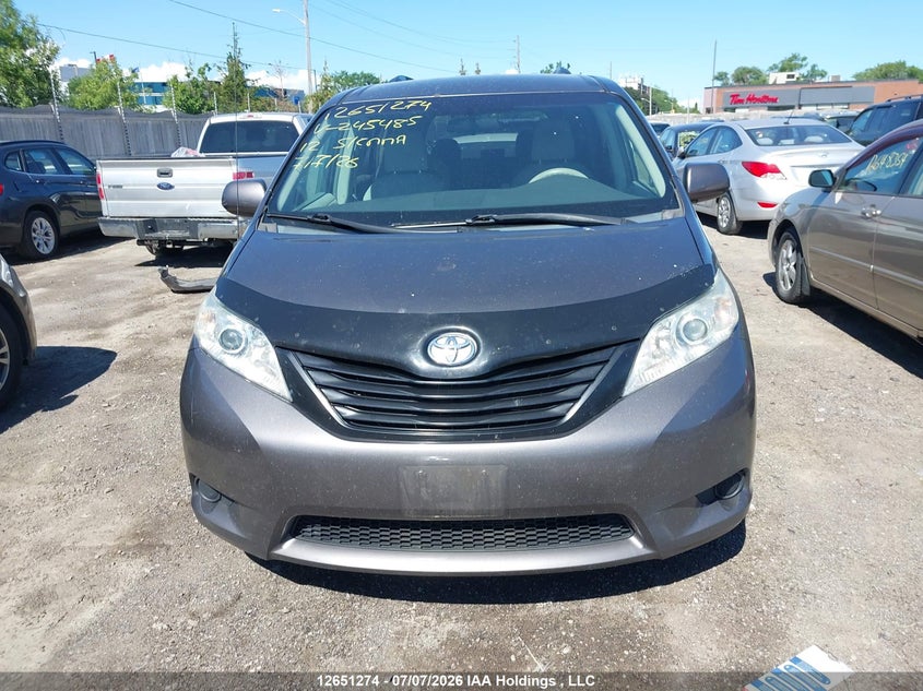 2012 TOYOTA SIENNA VAN 3.5L V-6 DOHC, VVT, 266HP
