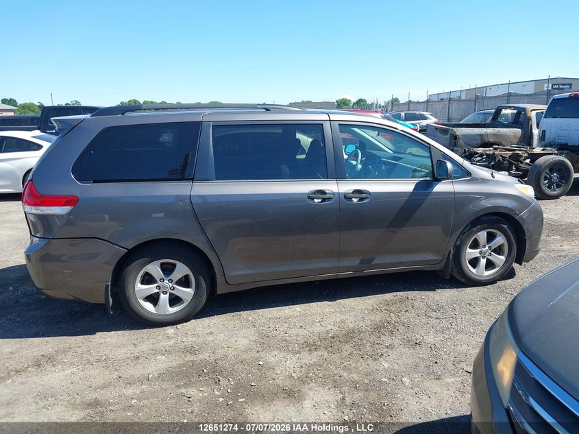2012 TOYOTA SIENNA VAN 3.5L V-6 DOHC, VVT, 266HP