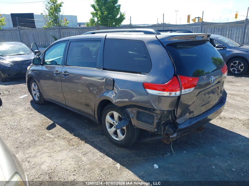 2012 TOYOTA SIENNA VAN 3.5L V-6 DOHC, VVT, 266HP
