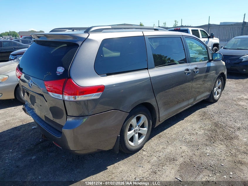 2012 TOYOTA SIENNA VAN 3.5L V-6 DOHC, VVT, 266HP