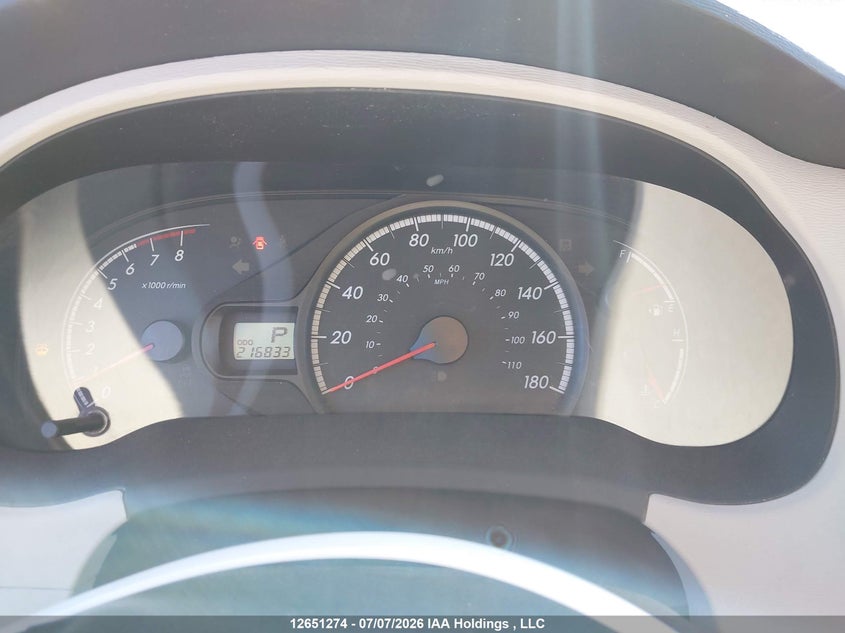 2012 TOYOTA SIENNA VAN 3.5L V-6 DOHC, VVT, 266HP