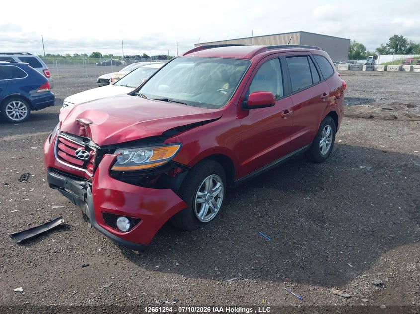 2010 Hyundai Santa Fe, Удар спереди, IAAI, VIN 5NMSG4AG4AH402953 — фото 2