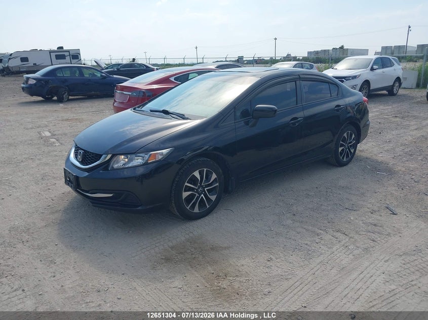 2015 Honda Civic, Правый бок, IAAI, VIN 2HGFB2F52FH054151 — фото 2
