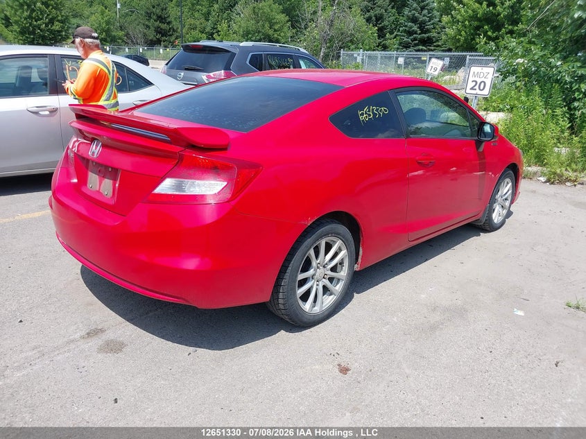 Vin: 2hgfg3a40ch002373, lot: 3053025, honda civic 20124