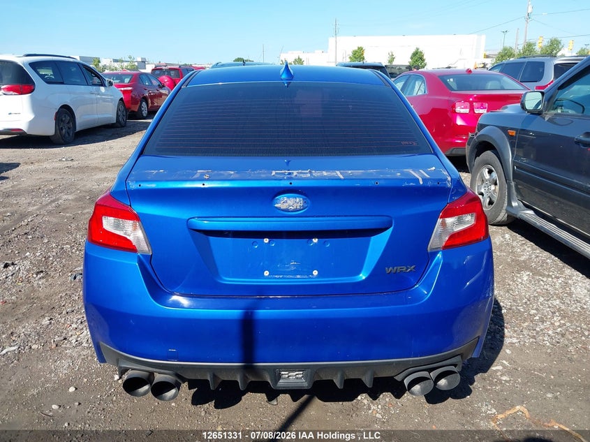 2018 Subaru Wrx VIN: JF1VA1K60J9806207 Lot: 12651331