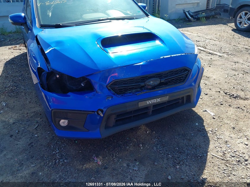 2018 Subaru Wrx VIN: JF1VA1K60J9806207 Lot: 12651331