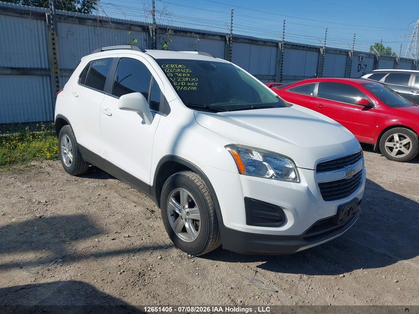 2015 Chevrolet Trax 1Lt, Правий бік, IAAI, VIN 3GNCJRSB1FL239170