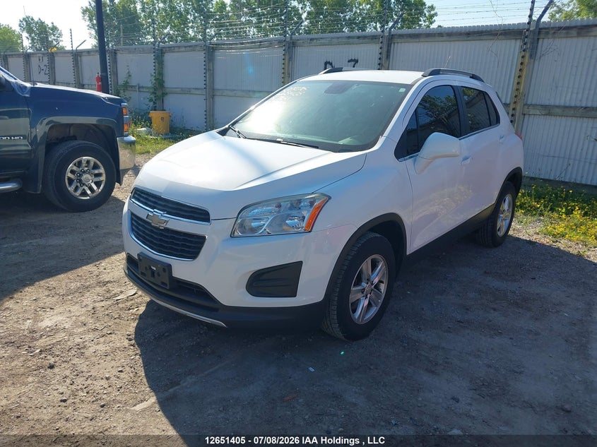 2015 Chevrolet Trax, Правий бік, IAAI, VIN 3GNCJRSB1FL239170 — фото 2