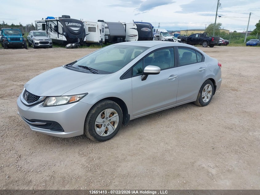 2014 Honda Civic, Right Side, IAAI, VIN 2HGFB2F48EH039420 — photo 2