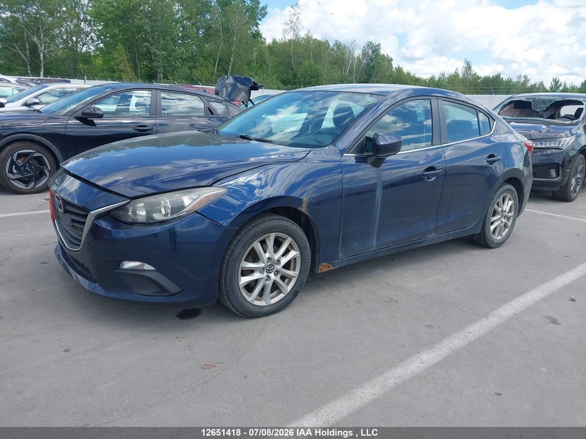 2014 Mazda 3, Удар спереди, IAAI, VIN JM1BM1V77E1140850 — фото 2
