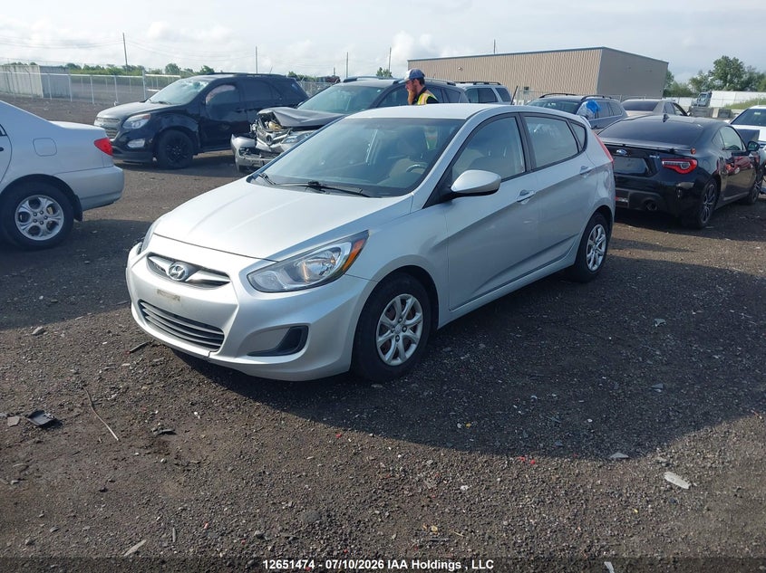 Vin: kmhct5ae7eu174249, lot: 3053179, hyundai accent gl 20142