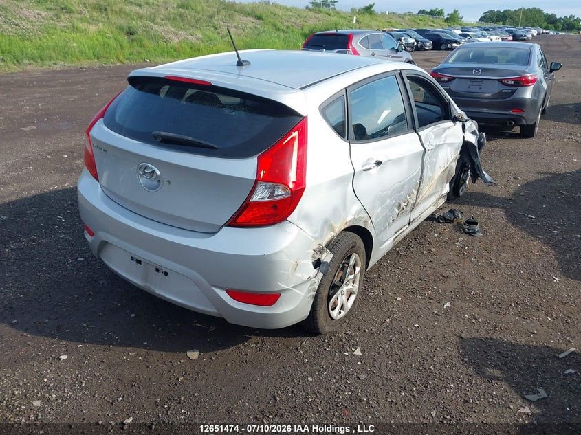 Vin: kmhct5ae7eu174249, lot: 3053179, hyundai accent gl 20144
