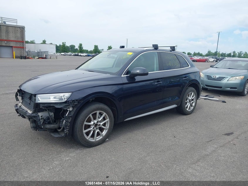 2019 Audi Q5, Front, IAAI, VIN WA1ANAFY8K2102303 — photo 2