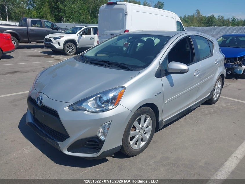 Vin: jtdkdtb37h1594484, lot: 3053237, toyota prius c technology 20172