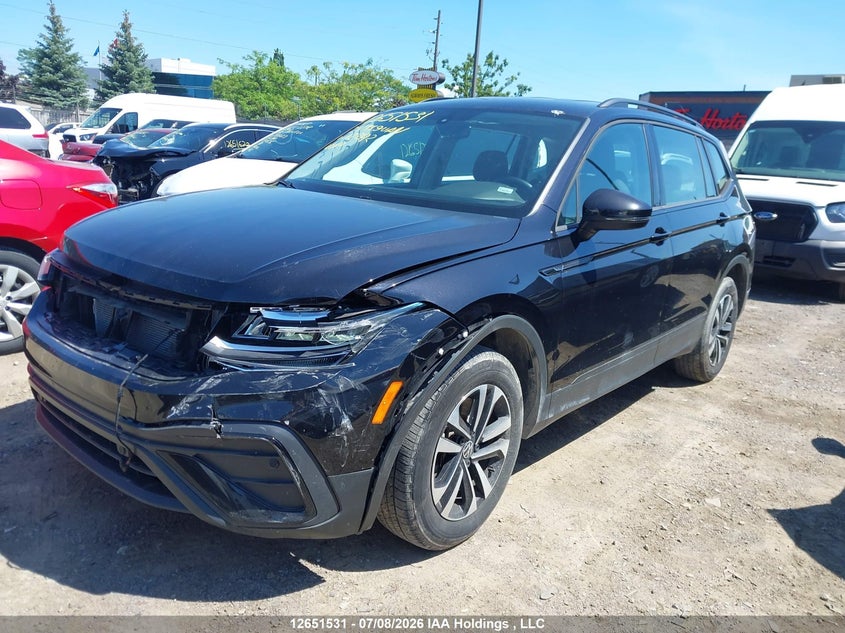 2024 Volkswagen Tiguan S, Front, IAAI, VIN 3VVFB7AX1RM122192 — photo 2