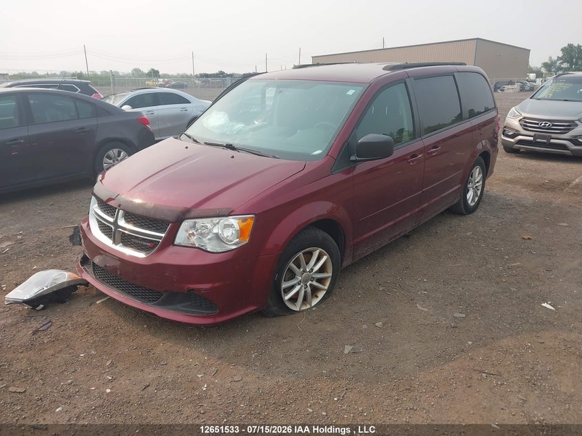 2017 Dodge Caravan, Удар спереди, IAAI, VIN 2C4RDGBG7HR587037 — фото 2