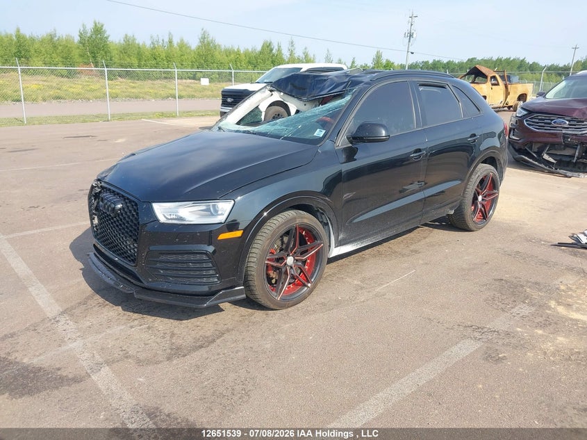 2018 Audi Q3, Удар спереди, IAAI, VIN WA1ECCFS8JR025503 — фото 2