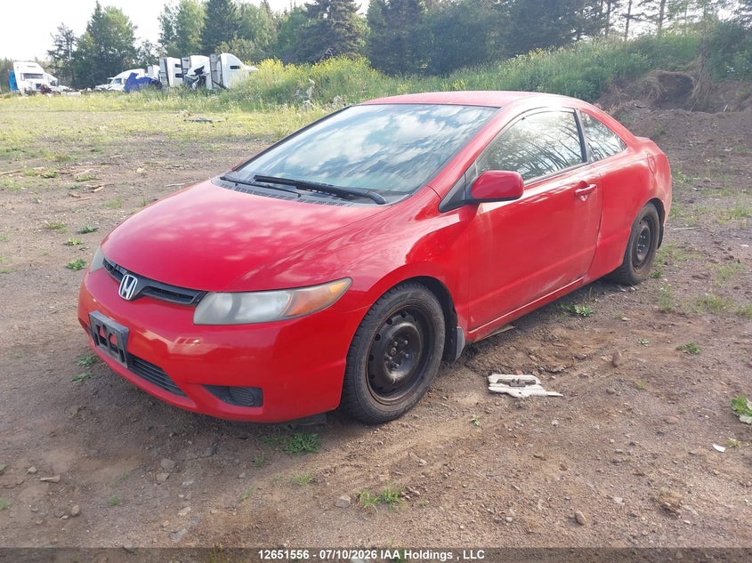 2006 Honda Civic, Charity, IAAI, VIN 2HGFG126X6H011185 — photo 2