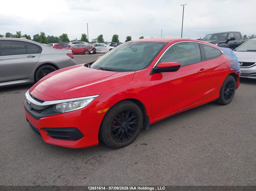 2016 Honda Civic, Удар сзади, IAAI, VIN 2HGFC4B58GH401837 — фото 2