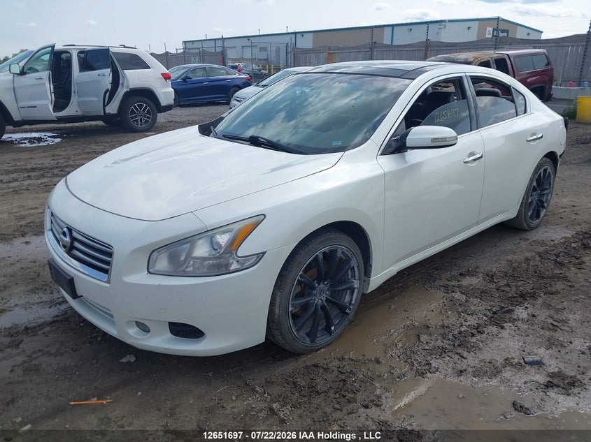 2014 Nissan Maxima, Rear, IAAI, VIN 1N4AA5AP8EC455166 — photo 2